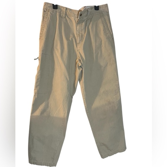 Men’s Columbia khaki gorpcore outdoor camping work hiking pants slacks. 36x32 - Picture 1 of 11
